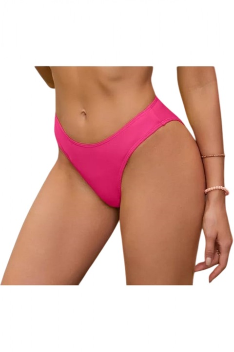 Slip clasic de baie dama talie inalta, roz lm055 10227, Roz