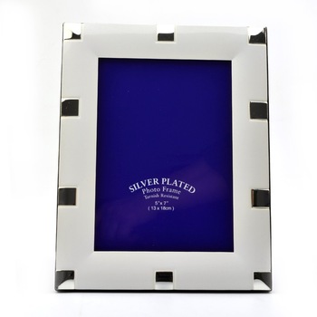 Rama foto St. Moritz, ProCart, format 13x18, metal, Alba Rama foto St. Moritz, ProCart, format 13x18, metal, Alba