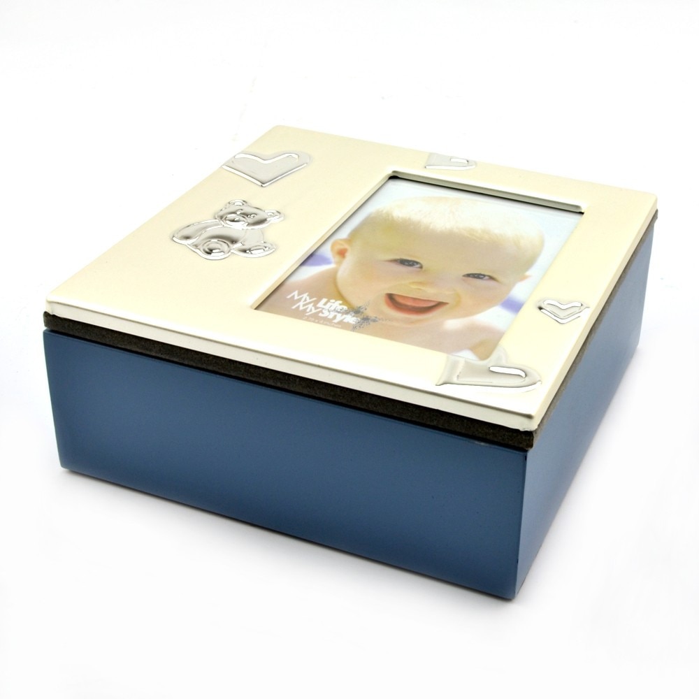 Cutie Baby Box II, ProCart, cu suport pentru fotografie 7x10, Albastra
