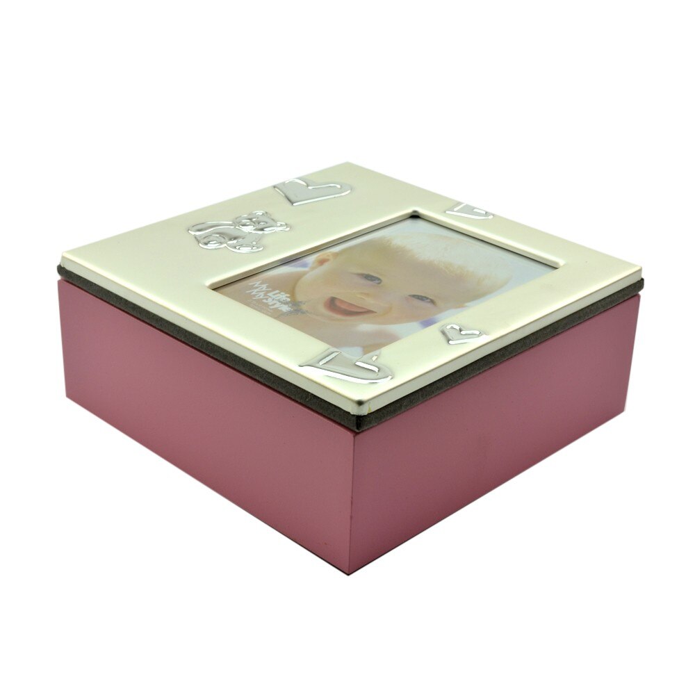 Cutie Baby Box II, ProCart, cu suport pentru fotografie 7x10, Roz