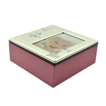 Cutie Baby Box II, ProCart, cu suport pentru fotografie 7x10, Roz Cutie Baby Box II, ProCart, cu suport pentru fotografie 7x10, Roz