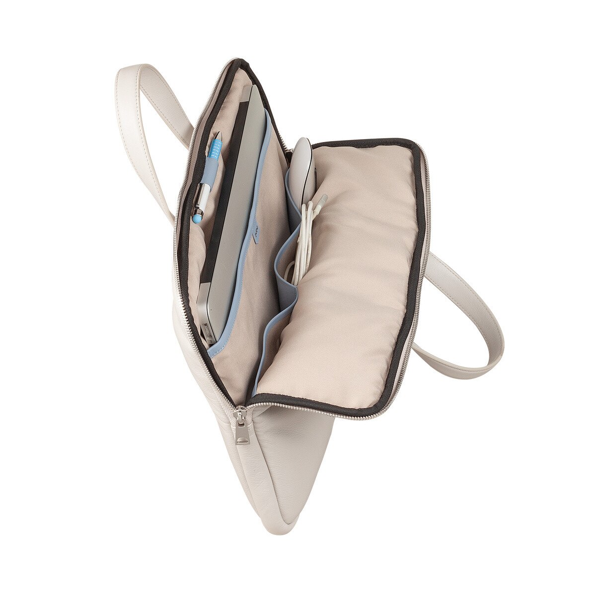 Geanta laptop Dudu, piele captusita, 1 buzunar exterior, 4 buzunare interioare, 36x25,5x4cm
