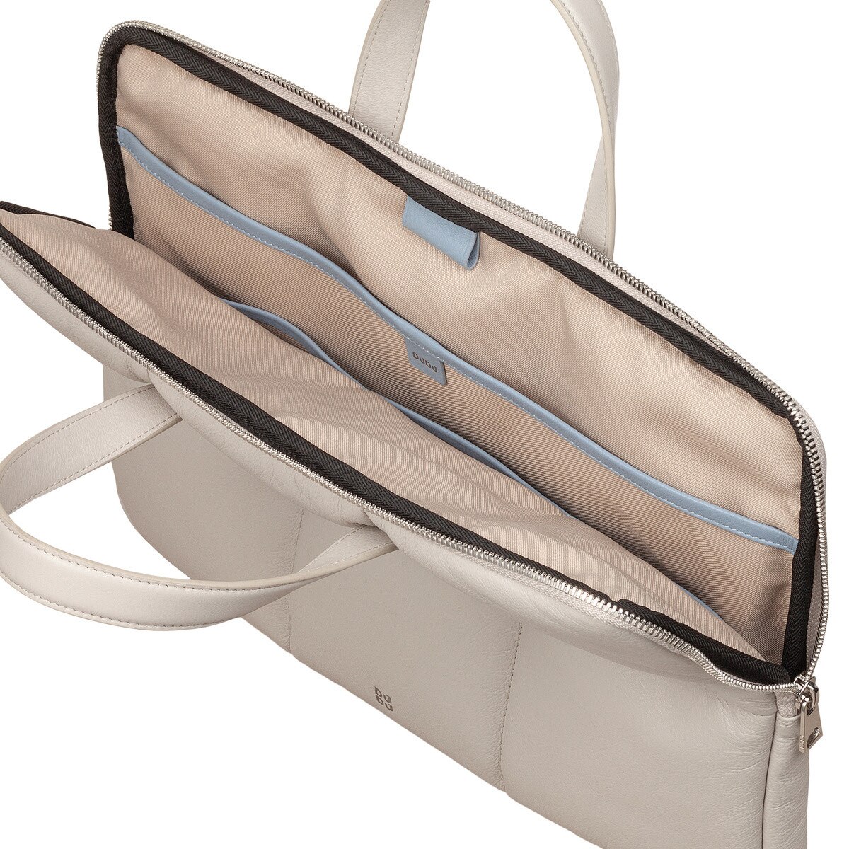Geanta laptop Dudu, piele captusita, 1 buzunar exterior, 4 buzunare interioare, 36x25,5x4cm