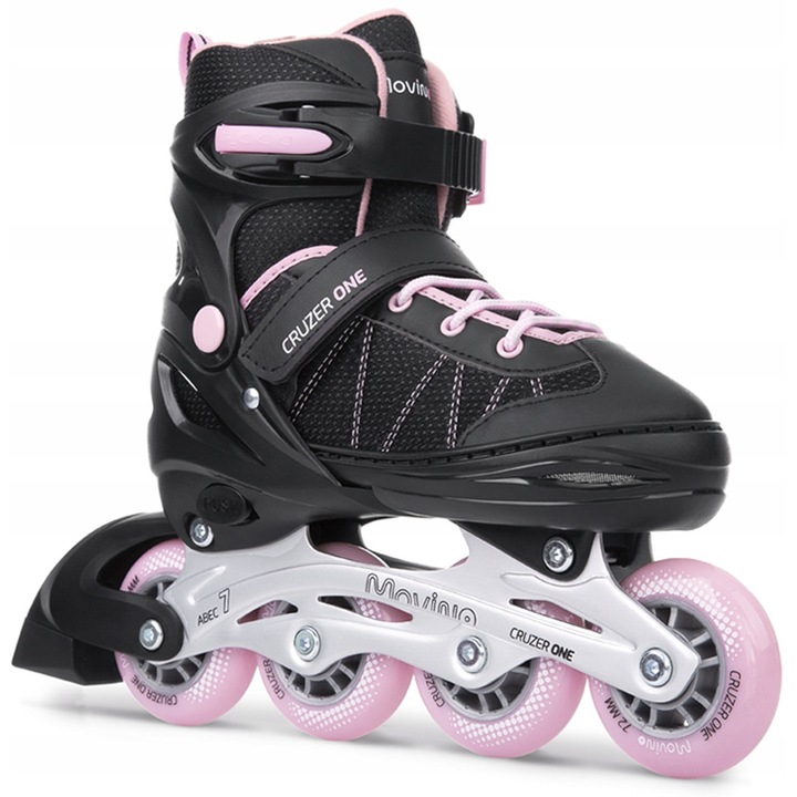 Role Movino Cruzer One, roz, M, sistem de ventilatie, roti PU 72mm, set