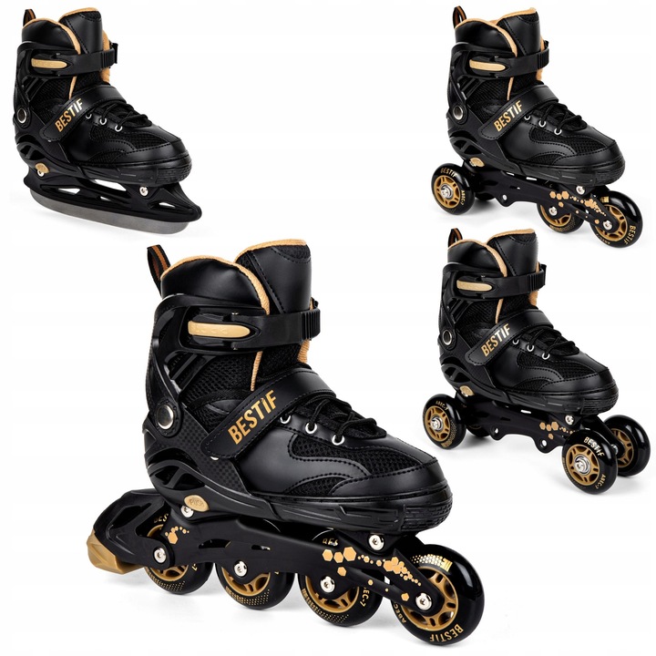 Patine reglabile 4w1 Luka, role, dimensiune 34-37