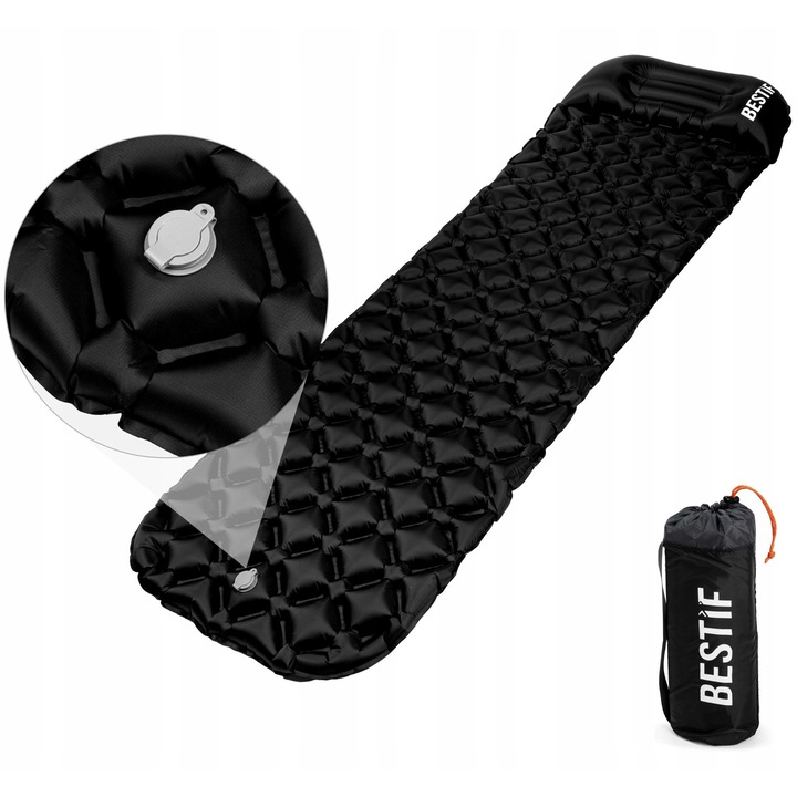 Къмпинг матрак, Bestif, дебелина 5 см, водоустойчив материал, 190x56 см