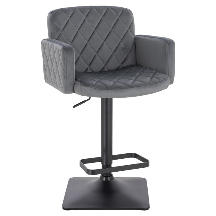 Scaun de birou, Votana, HR802KW, Catifea, Baza Neagra, Grafit