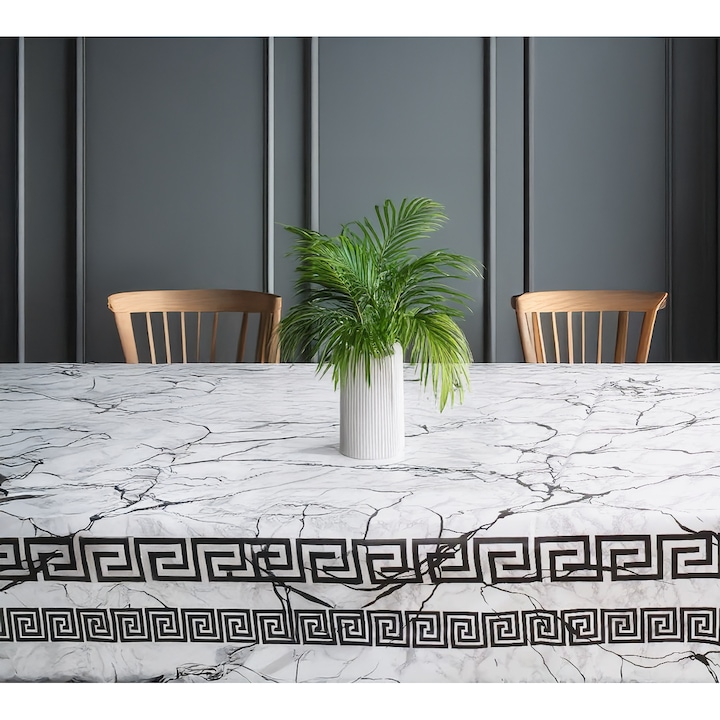 Abrosz, Marmoris Noir Luxe, 100×140 cm, foltálló, minőségi PVC, OEKO-TEX 100, BravaCasa