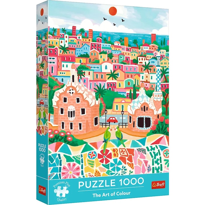 Trefl 1000 db-os Premium Plus puzzle - The Art of Colour - Barcelona - Hiszpania (10894)