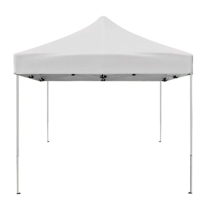 Градинска шатра, 3x3x2.6 м, светъл екру, водоустойчива материя, UV30+, включено взе за закрепване