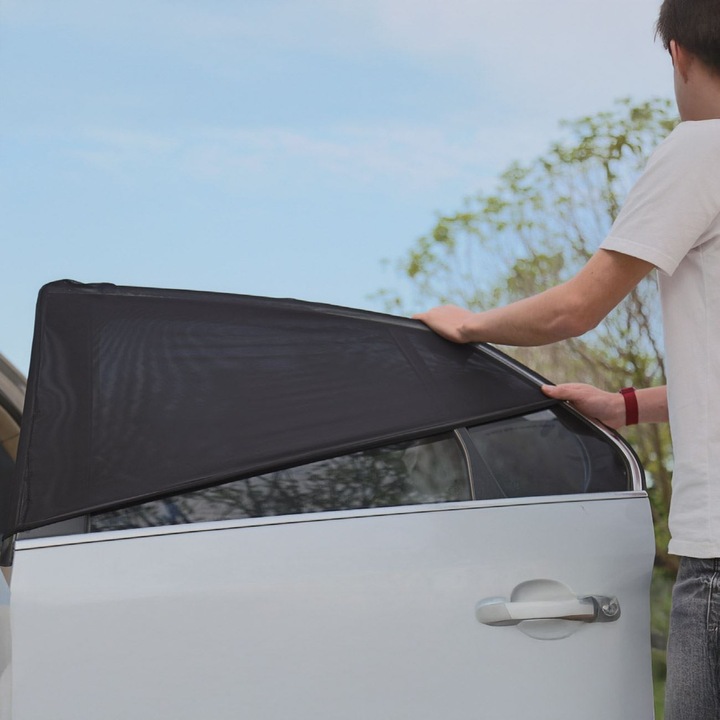 Hátsó ablakra szerelhető napellenző szett - 2 db