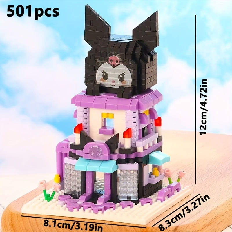 Set De Constructie Kuromi-Frumoasa Casa Magica，501 Piese，JucaRii