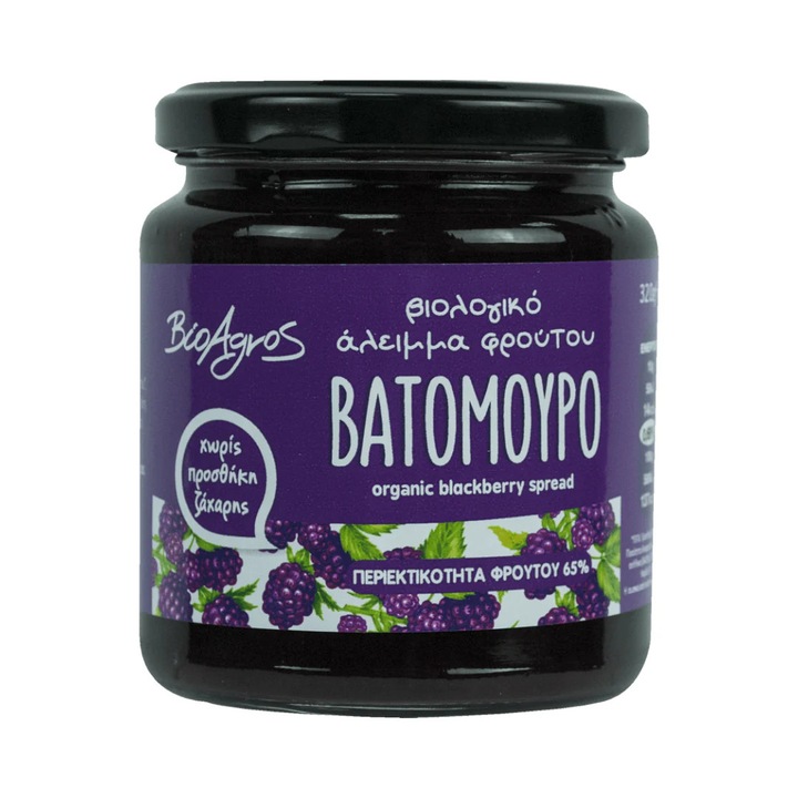 Pasta tartinabila de mure fara zahar adaugat 320g Bioagros Bio