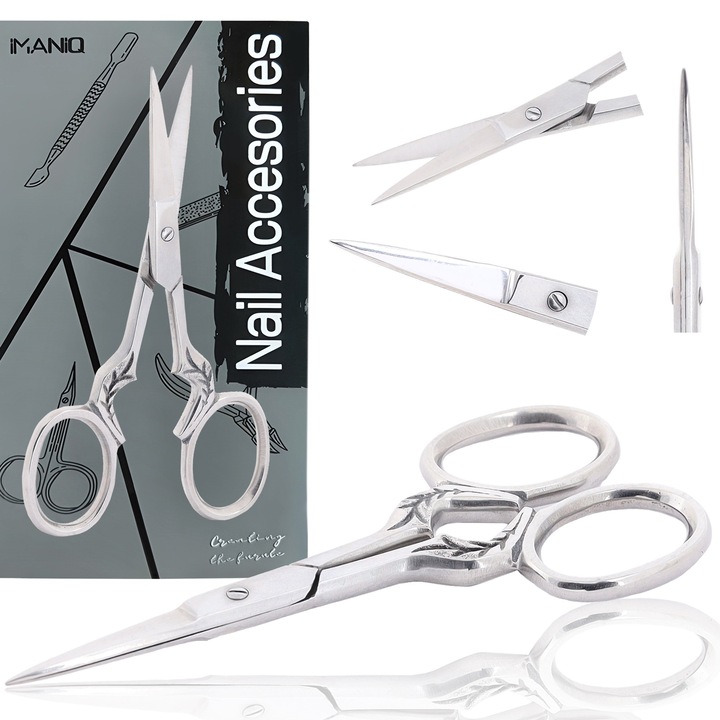 Foarfece manichiura Imaniq, 9cm, otel, taiere precisa