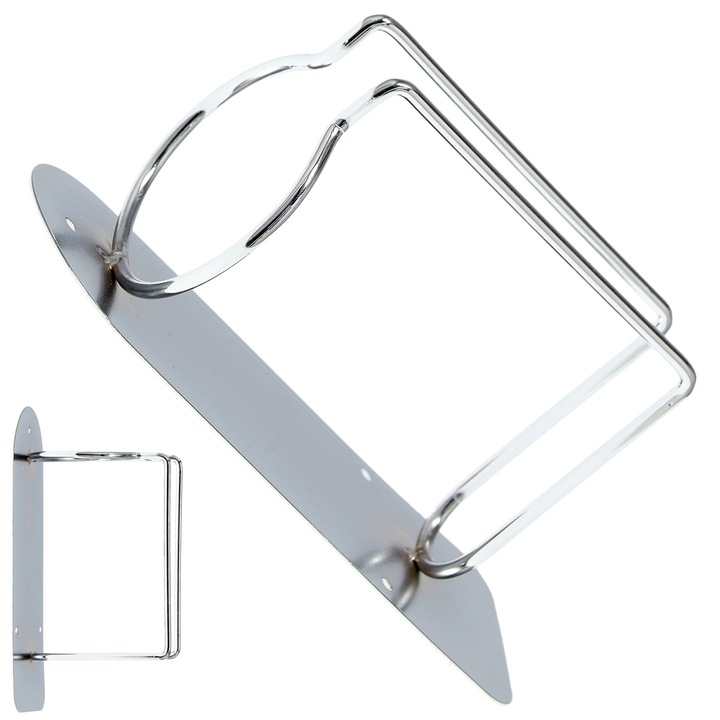 Suport pentru uscator de par Calissimo, constructie rezistenta, 6cm x 15cm, set cu suruburi