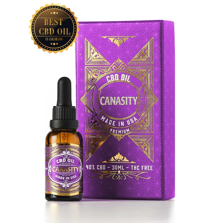Ulei de Canabis CBD 40%, 12000mg, Canasity, 30ml, Premium, Organic, Broad Spectrum