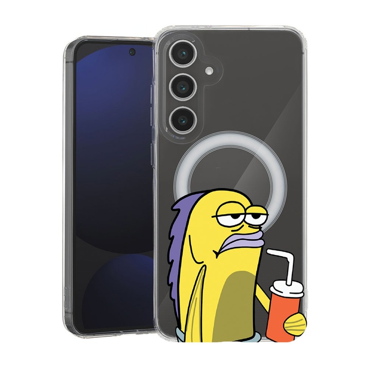 BestCase® Husa pentru Samsung Galaxy A55 cu Design Meme, Mag Anti Shock TPU, Tehnologie MagSafe, Reinforced 4 Corners, 2087010 MAS 652