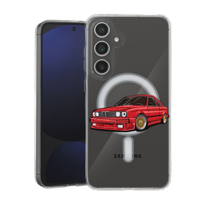 BestCase® Husa pentru Samsung Galaxy A55 cu Design Classic Car, Mag Anti Shock TPU, Tehnologie MagSafe, Reinforced 4 Corners, 2087010 MAS 829