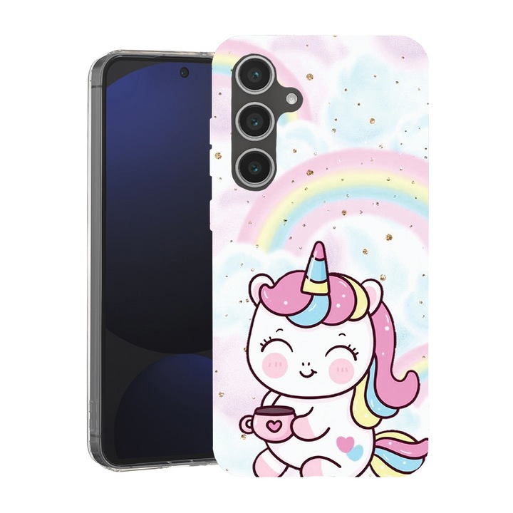 BestCase® Husa pentru Samsung Galaxy A55 cu Design Little Unicorn, Mag Anti Shock TPU, Tehnologie MagSafe, Reinforced 4 Corners, 2087010 MAS 1212