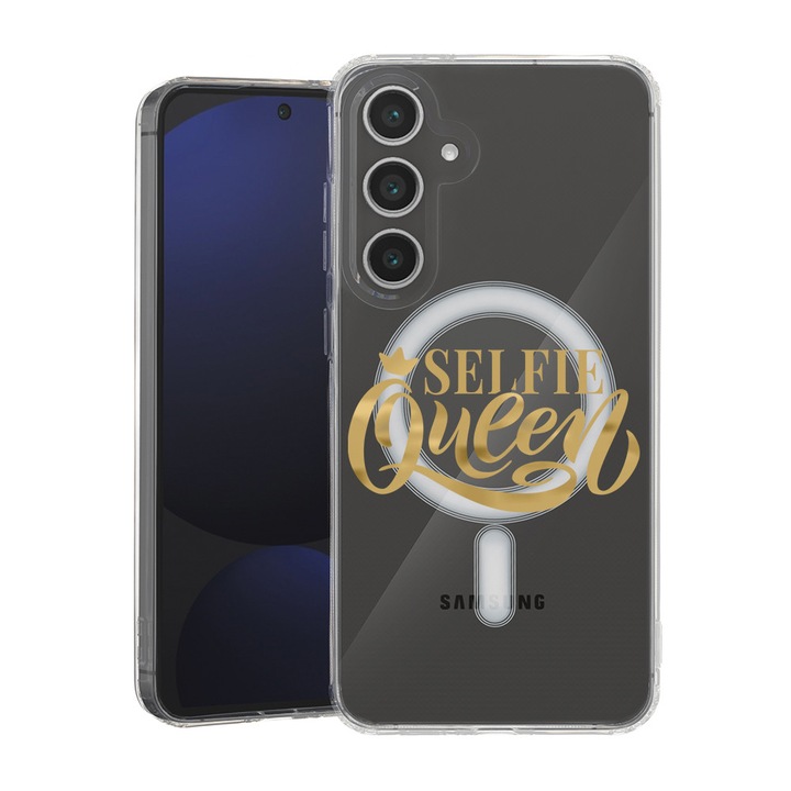 BestCase® Husa pentru Samsung Galaxy A55 cu Design Selfie Queen, Mag Anti Shock TPU, Tehnologie MagSafe, Reinforced 4 Corners, 2087010 MAS 1801