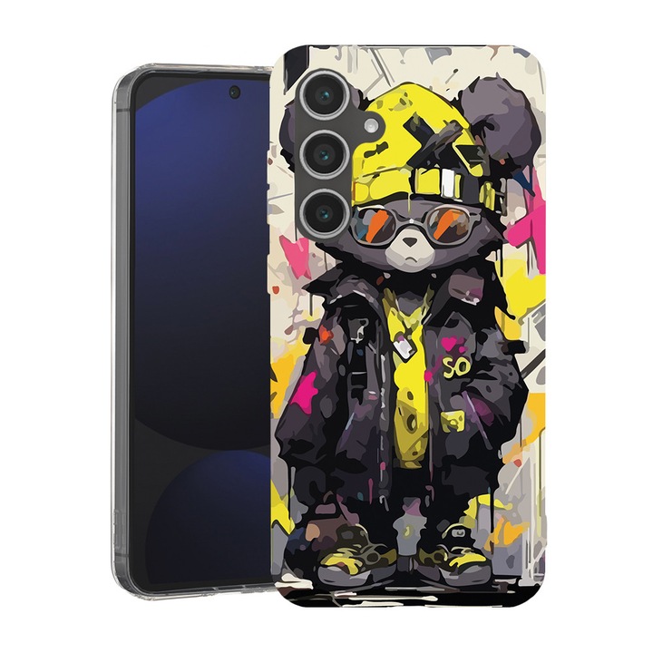 BestCase® Husa pentru Samsung Galaxy A55 cu Design Teddy Bear Pastel colors, Mag Anti Shock TPU, Tehnologie MagSafe, Reinforced 4 Corners, 2087010 MAS 1465