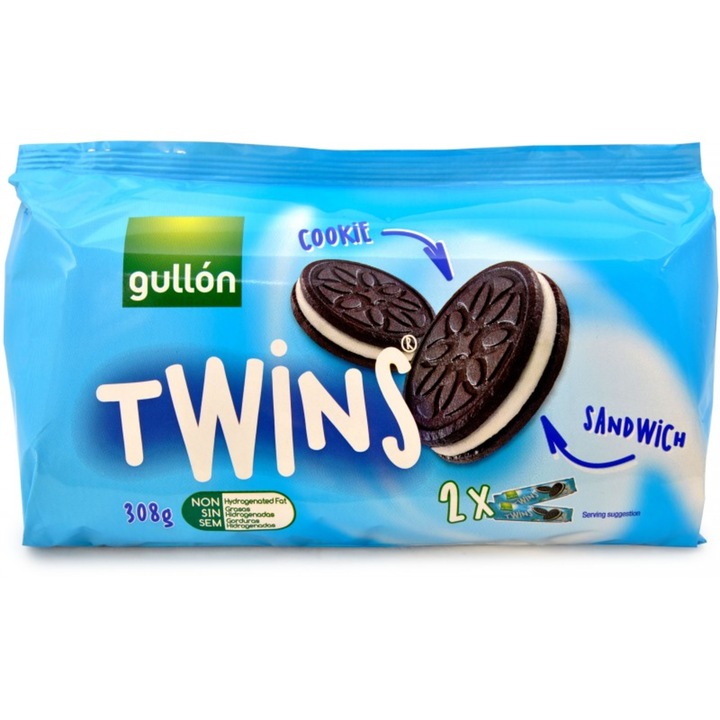 Biscuiți Gullon Twins Bipacco, set 2x154g, 308g