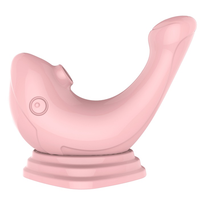 LOTUSIF Rózsaszín Vibrátor Alkalmazás vezérléssel, Mini 2 az 1-ben Szexjáték a G-ponthoz, Bálna modell, Tapadókoronggal, Ideális Nőknek, Hordozható és Tökéletes Ajándék