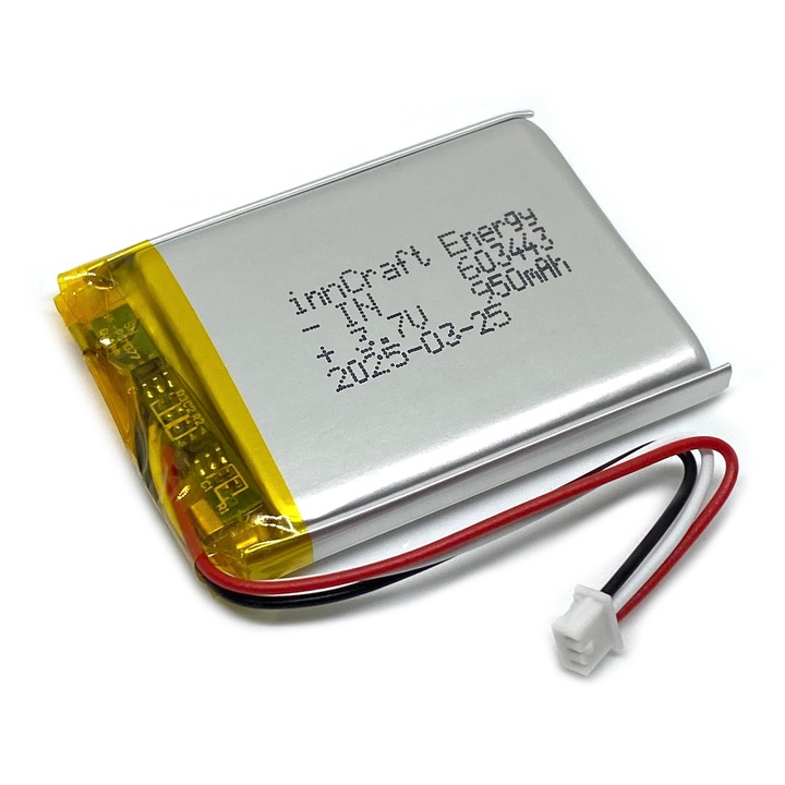 innCraft 950mAh 3.7V литиево-полимерна батерия INC603443