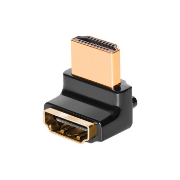 Adaptor HDMI mama - HDMI tata 90 grade AudioQuest 90°/W compatibil 4K Adaptor HDMI mama - HDMI tata 90 grade AudioQuest 90°/W compatibil 4K