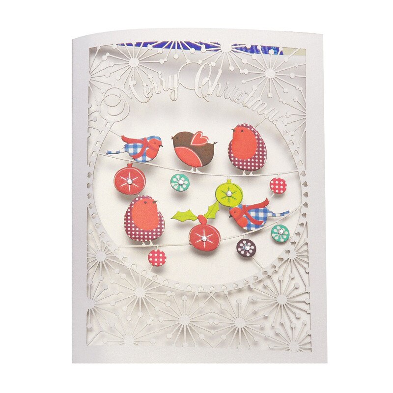 Felicitare - Merry Christmas Robins