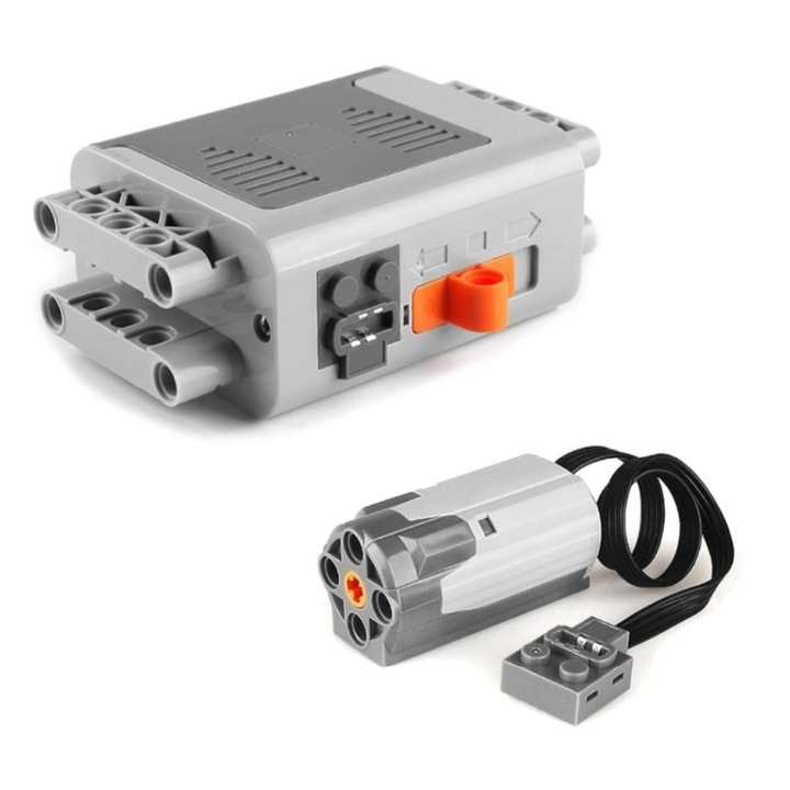 Комплект за моторизация, кутия за батерии и M мотор, съвместими с технически конструктивни части