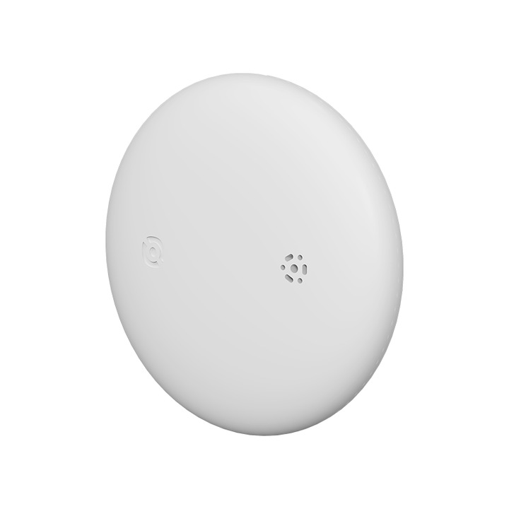 Dispozitiv anti-pierdere wireless (compatibil cu Android si IOS), alternativa AirTag, exterior moale la atingere asemanatoare pielii, certificat dublu de Google si Apple, detector de dimensiune AirTag, alb