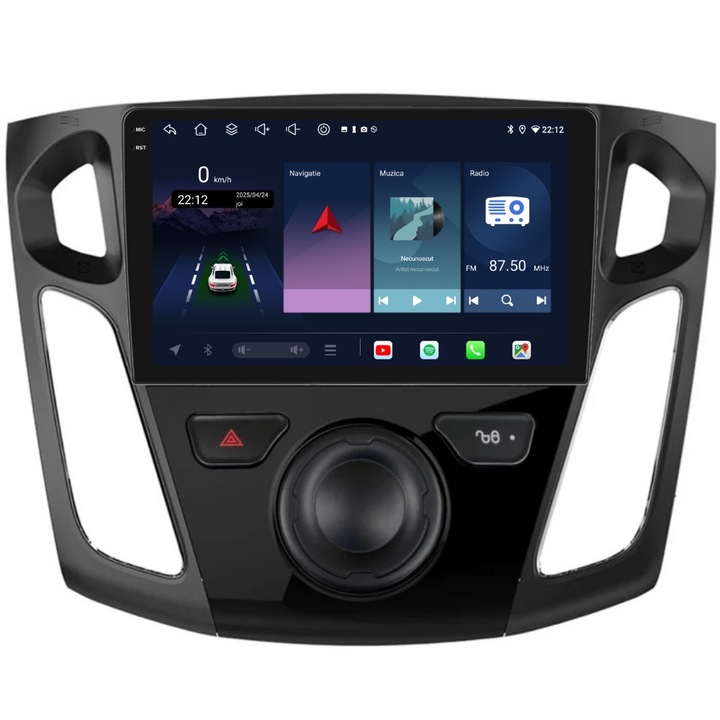 Navigációs rendszer a Ford Focus III 2011-2019 modellhez, 9 hüvelykes, 6 GB-os, 128 GB-os, 8 magos kijelzővel