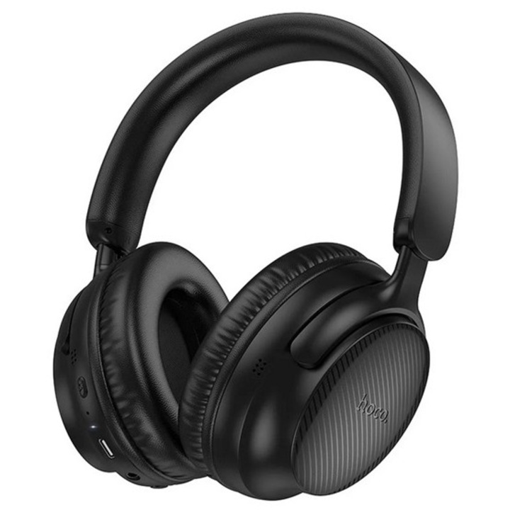 Hoco w53 bluetooth fejhallgató sztereo, v5.0, összehajtható, 3.5mm jack aljzat, fekete