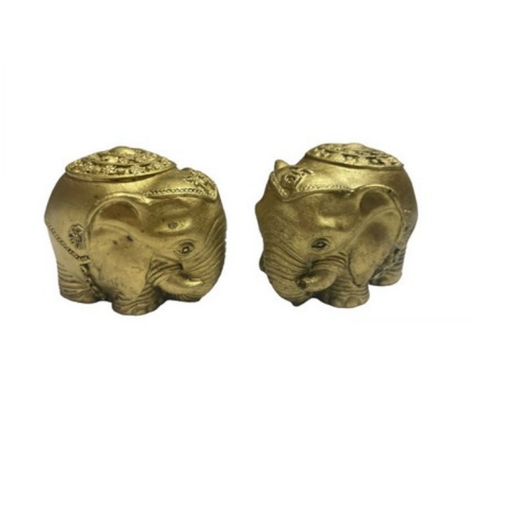 Statueta feng shui GOBI®elefant din rasina 2/SET 4cm, model T7