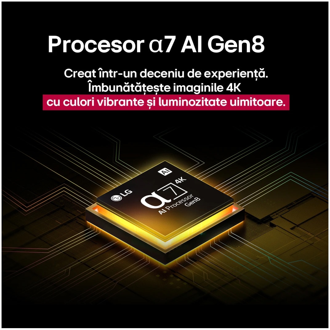Televizor LG LED 55UA73003LA, 139 cm, Smart, 4K Ultra HD, Clasa F (Model 2025)