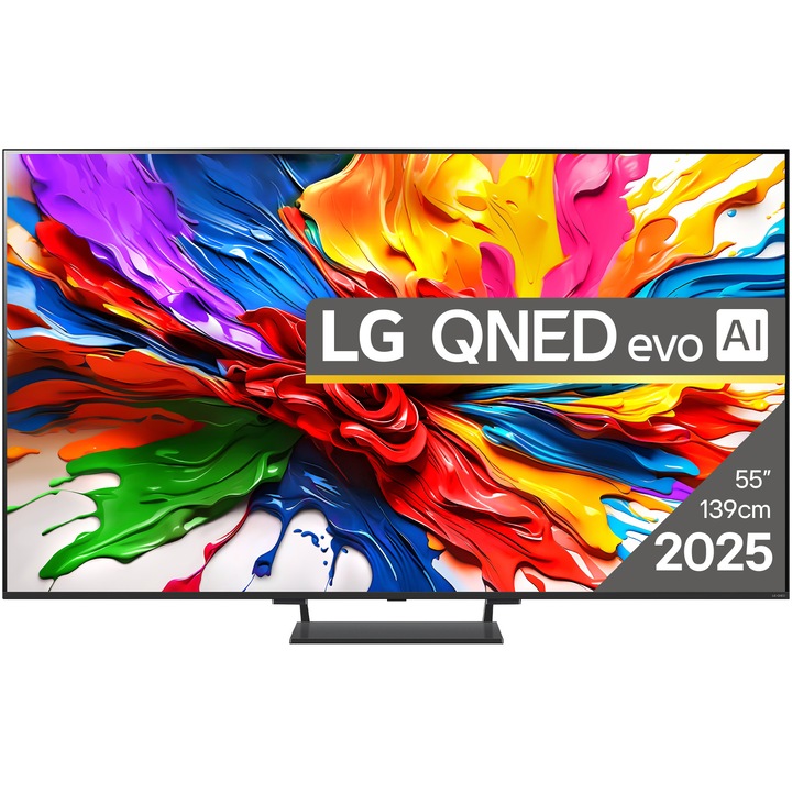 Телевизор LG QNED evo MiniLED 55QNED93A6A, 55" (139 см), Smart, 4K Ultra HD, 100 Hz, Клас G (Модел 2025)
