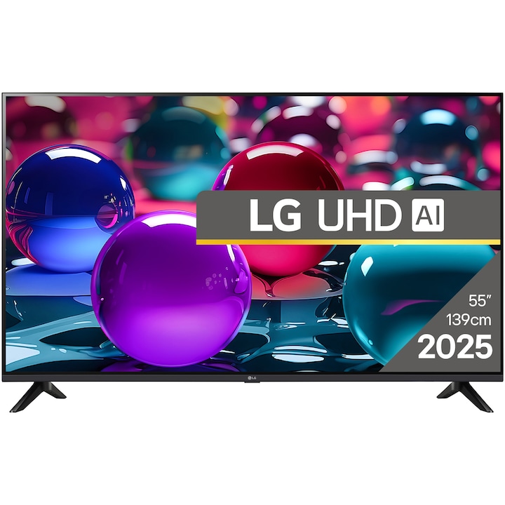 LG 55UA73003LA LED televízió, 139 cm, Smart, 4K Ultra HD, G energiaosztály (2025-ös modell)