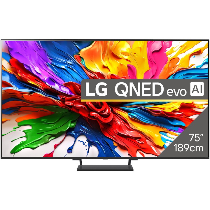 Телевизор LG QNED evo MiniLED 75QNED93A6A, 75" (189 см), Smart, 4K Ultra HD, 100 Hz, Клас G (Модел 2025)