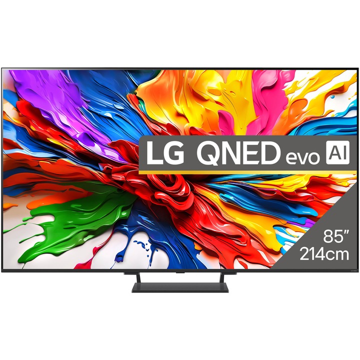 Телевизор LG QNED evo MiniLED 85QNED93A6A, 85" (214 см), Smart, 4K Ultra HD, 100 Hz, Клас G (Модел 2025)
