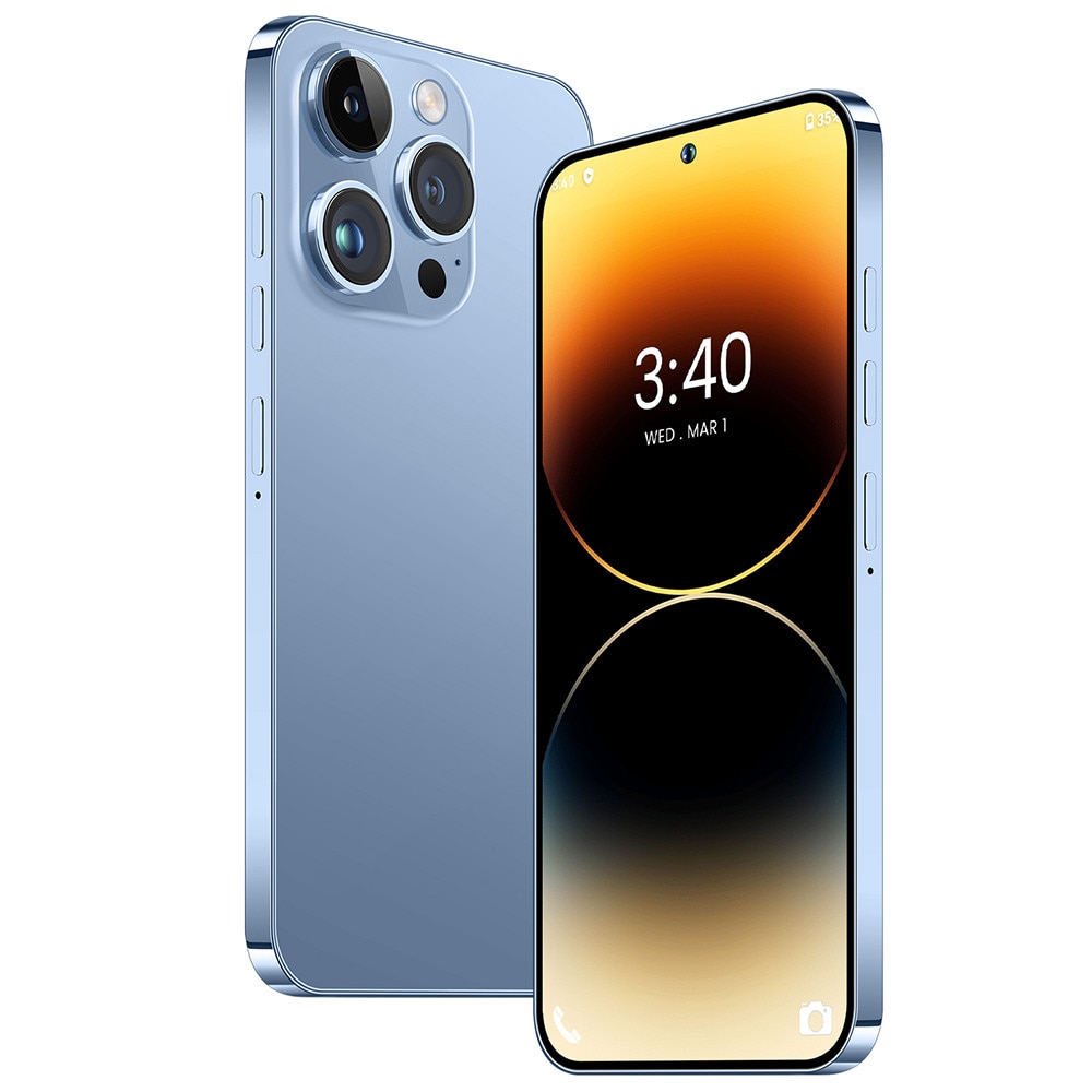 Telefon mobil Gamakoo i16 Pro Max, Dual SIM, 6GB RAM, 128GB, 5G, Albastru