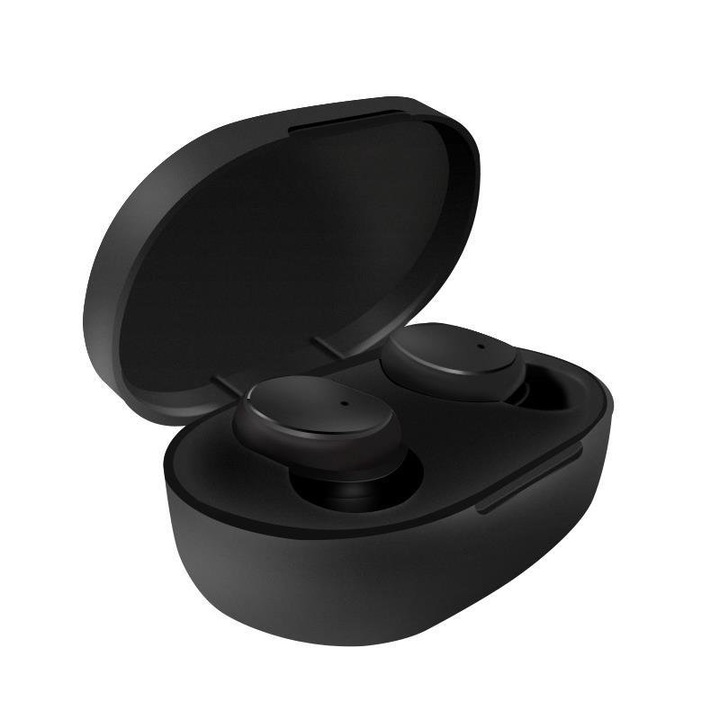 Casti wireless cu izolare a zgomotului, In-ear Bluetooth, Casti Wireless Audio, Fara fir, Casti Bluetooth 5.4, Autonomie Bluetooth 8 ore, Microfon Audio HD, Control touch, IPX4, Sport, Universale, Negru