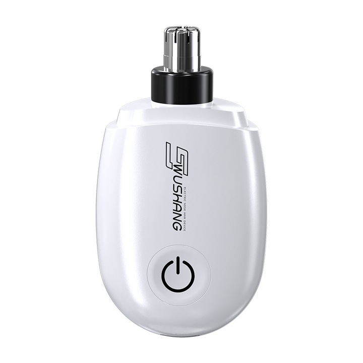 Aparat de tuns pentru nas Wushang, alb, 6000 RPM, 48 ore autonomie baterie