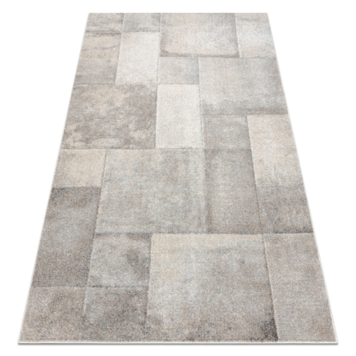 Covor Dywany Łuszczów Fusion 1200, geometric, abstract, crem / bej, 280x370 cm