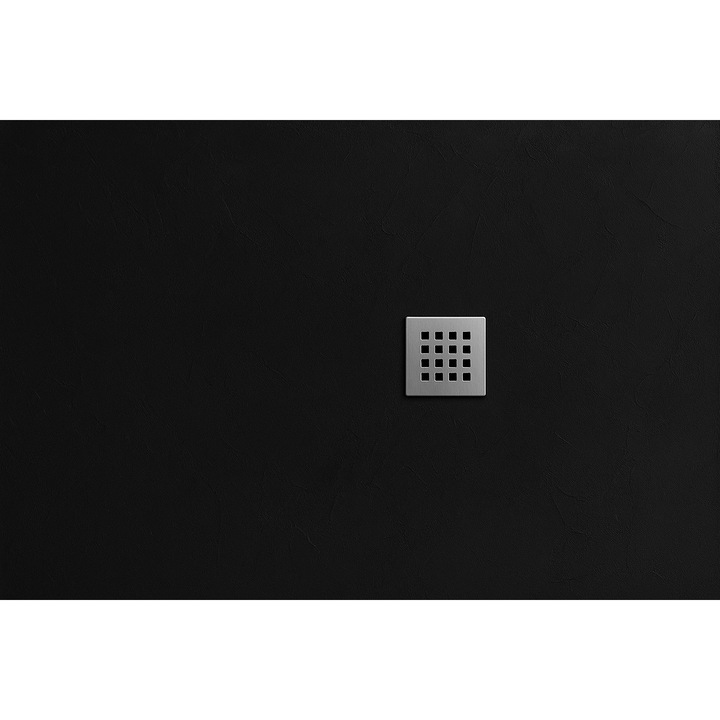 Cada dus model STREET 90x100 Mineral Compozit NEGRU