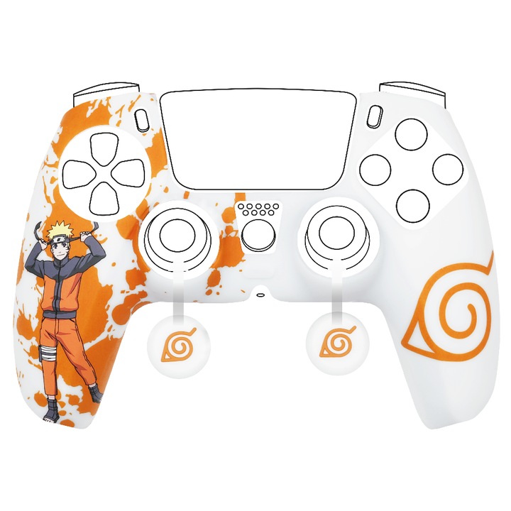 Konix Naruto fehér DualSense védőkészlet