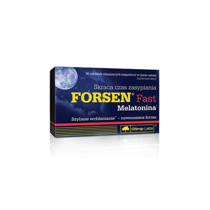 Supliment Alimentar pentru somn Olimp cu melatonina, Forsen Fast Melatonin, 30 comprimate