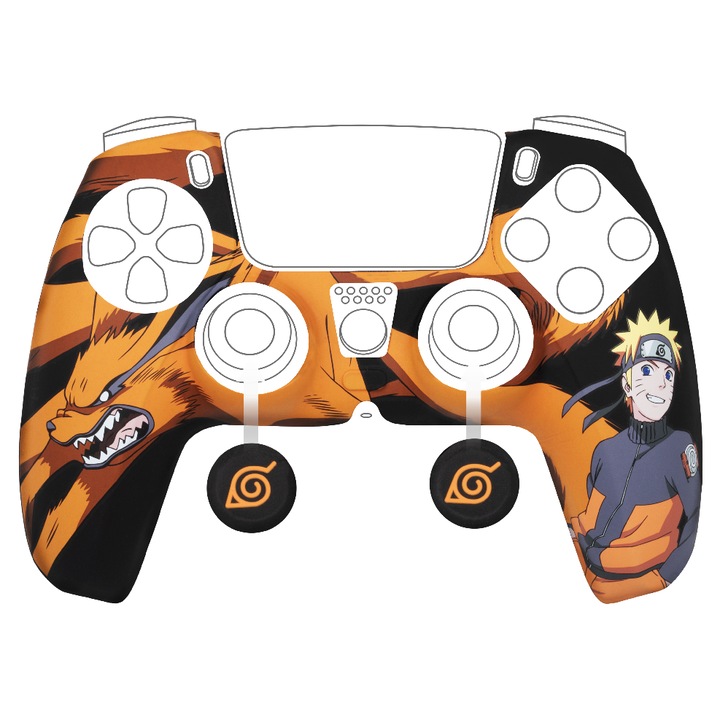 Konix Naruto narancssárga DualSense védőkészlet