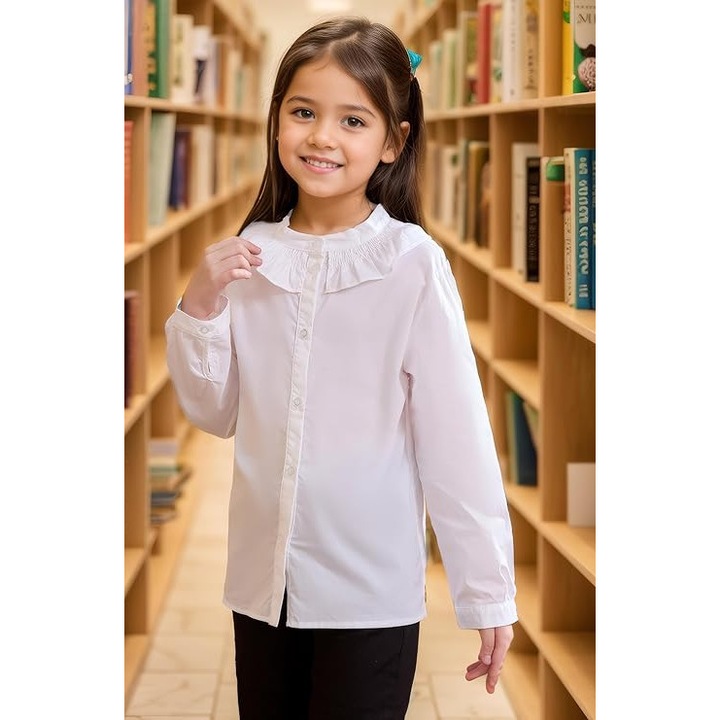 fete cu SOLOCOTE, bumbac, alb, Alb