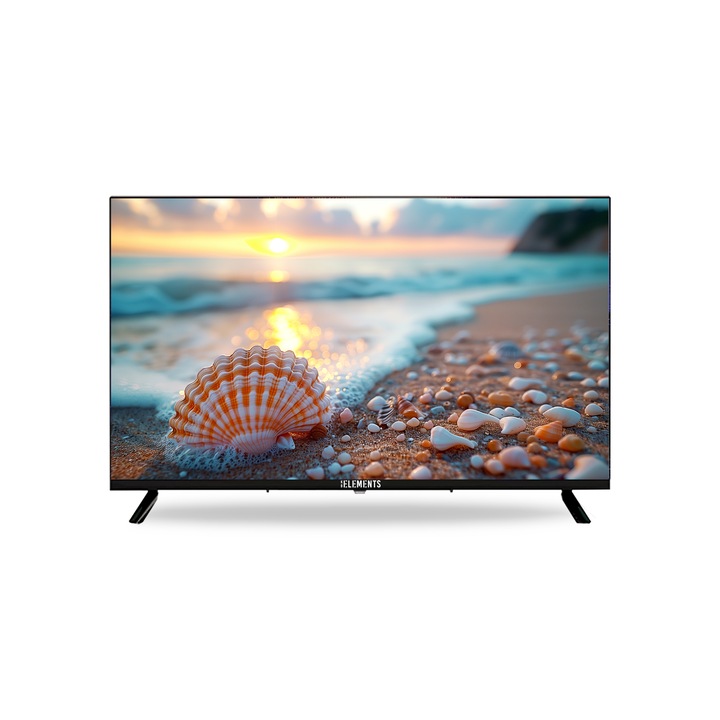 Televizor LED KB Elements 32''/80cm Diagonala, Full HD, Smart TV, Dolby Audio, Android 14.0, WiFi & Ethernet, Boxe HiFi, 3 x HDMI, 2 x USB, Antena AV Video, RCA Audio-IN, Audio JACK IN-OUT plus 2 Telecomenzi